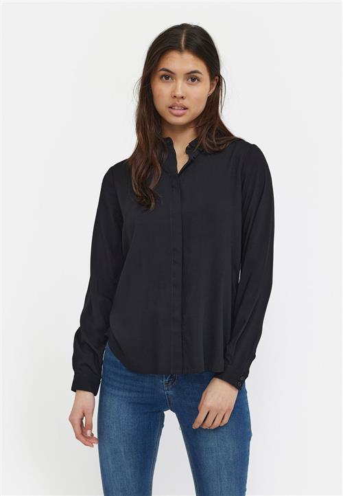 Soft Rebels Srfreedom LS Shirt Kvinde Black Langærmede Skjorter Regular Fit Str M - hos Magasin