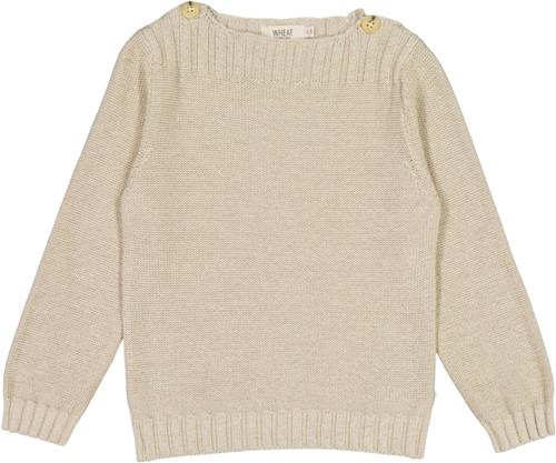 Wheat Strik Pullover Mingo Str 3 år / 98 cm - Fossil Strik Bomuld hos Magasin