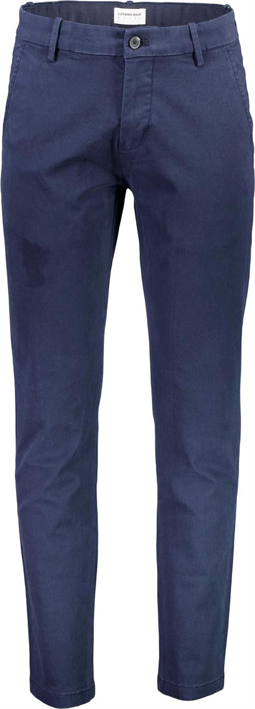 Lindbergh Chinos med Superflex Mand Blå Chinos Str 30/34 - hos Magasin