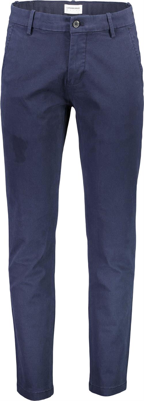 Se Lindbergh Chinos med Superflex Mand Blå Chinos Str 34/30 - hos Magasin ved Magasin