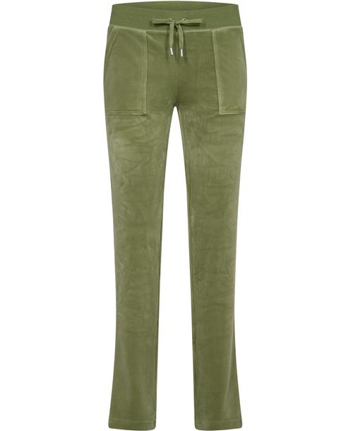 Se Juicy Couture DEL RAY Pocket Pant Kvinde Mosstone Sweatpants Str S - Velour hos Magasin ved Magasin