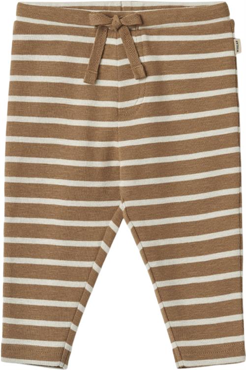 Se Wheat Jersey Bukser Manfred Str 68/6m - Caramel Stripe Bukser Bomuld hos Magasin ved Magasin