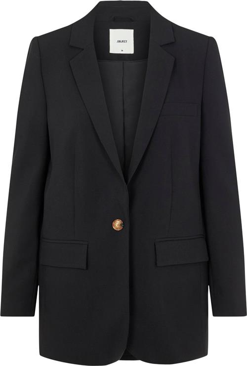 Se Object Objsigrid L/S Blazer Noos Kvinde Black Blazere Str 44 - hos Magasin ved Magasin