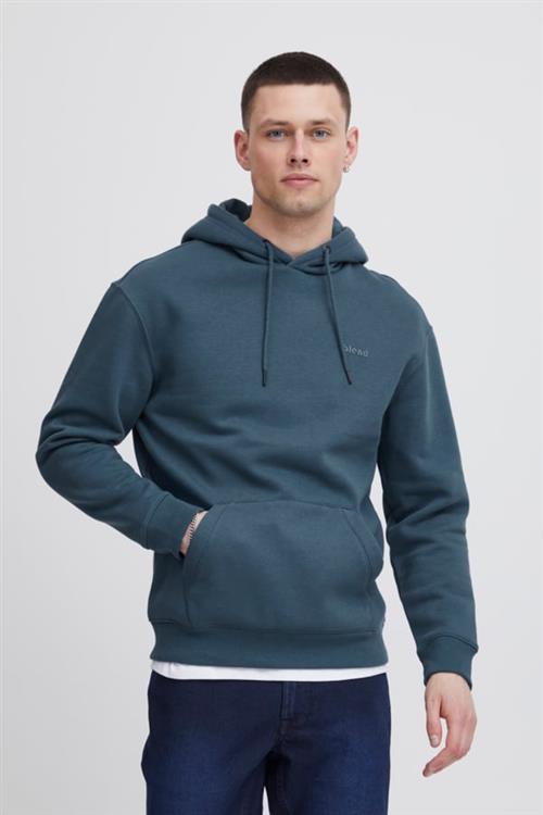 Se Blend Bhdownton Hood Sweatshirt Regular f Mand Ensign Blue Hoodies Regular Fit Str M - hos Magasin ved Magasin