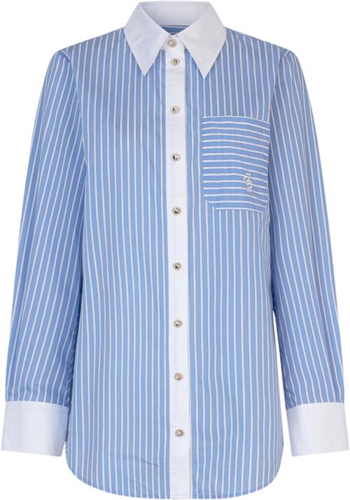 Se Cras Brendacras Shirt Kvinde Light Blue Langærmede Skjorter Str 40 - hos Magasin ved Magasin