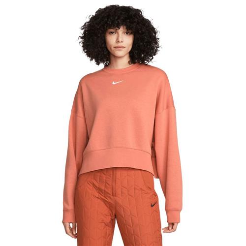 Nike Sportswear Collection Sweatshirt Kvinde Madder Root/white Sweatshirts Str XS - Bomuld hos Magasin