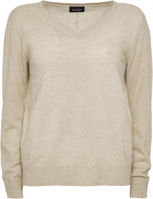 Sand Pure Cashmere Tare O Kvinde Multi Sweaters Str S Cashmere - hos Magasin