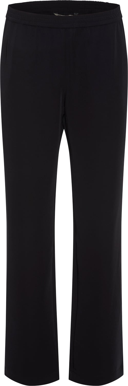 PBO ¤ Amalie Pants ¤ Kvinde Black Bukser Med Lige Ben Str 42 - hos Magasin