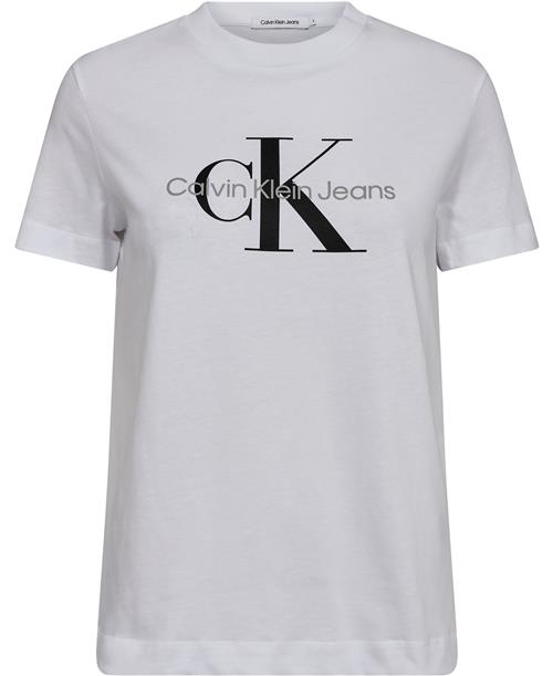 Se Calvin Klein Sweatshirt With Monologo Kvinde Yaf Kortærmede T-shirts Str L - Bomuld hos Magasin ved Magasin