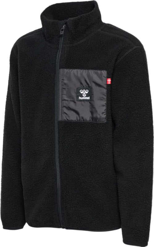 Se Hummel Hmlatlas Fleece ZIP Jacket Str 8 år / 128 cm - Sort Fleece hos Magasin ved Magasin