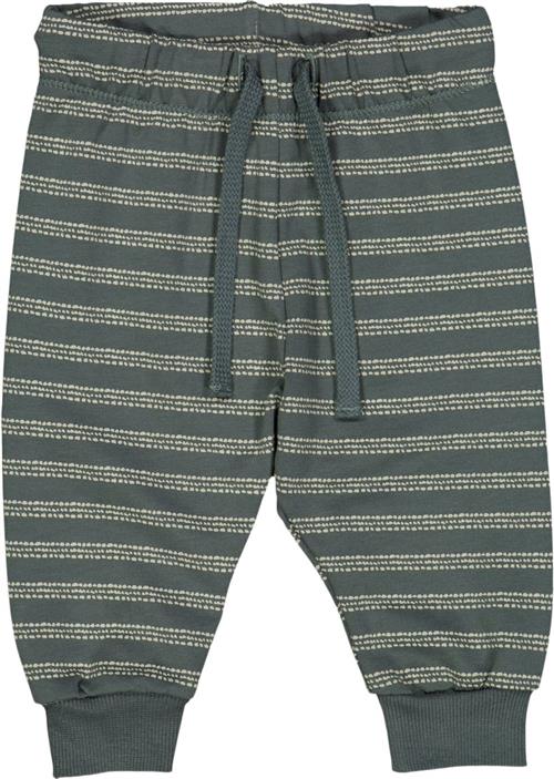 Müsli by Green Cotton Stripe Sweat Pants Baby Str 92 - Balance Green/ Poetry Green Bukser Bomuld hos Magasin