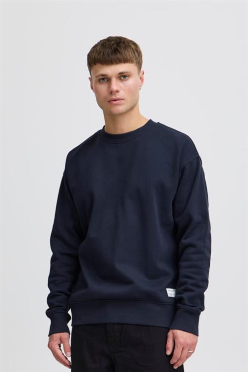 !Solid Sdlenz Crew SW Sweatshirt21104222 Mand Insignia Blue Sweatshirts Regular Fit Str S - hos Magasin