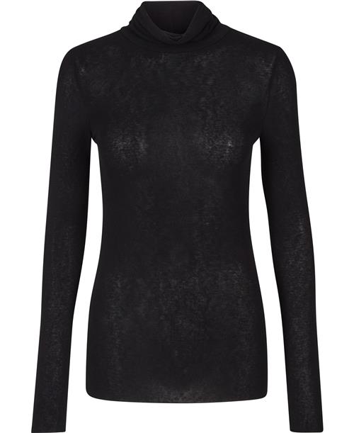 Gai&Lisva Anna Tshirt Kvinde Black Rullekraver Str XXL - Uld hos Magasin