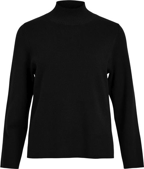 Object Objreynard Square Sleeve Pullover N Kvinde Black Sweaters Str S - hos Magasin