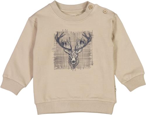 Se Wheat Sweatshirt Dådyr Str 68/6m - Gravel Sweatshirts Bomuld hos Magasin ved Magasin