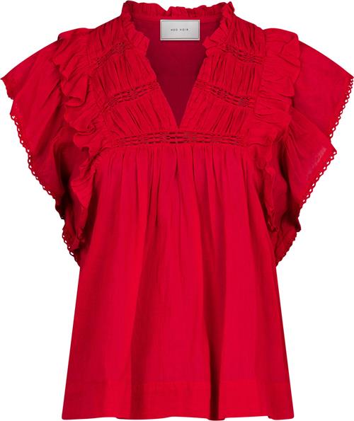 Se Neo Noir Jayla S Voile Top Kvinde Red Toppe Str 42 - hos Magasin ved Magasin