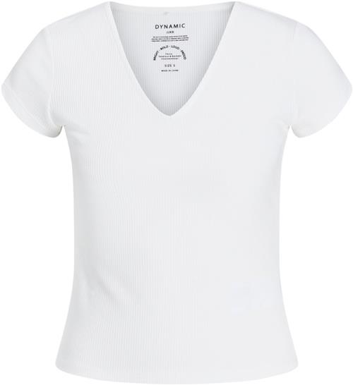 JJXX Jxhayden STR SS RIB TEE JRS Noos Kvinde Bright White Kortærmede T-shirts Str XL - hos Magasin