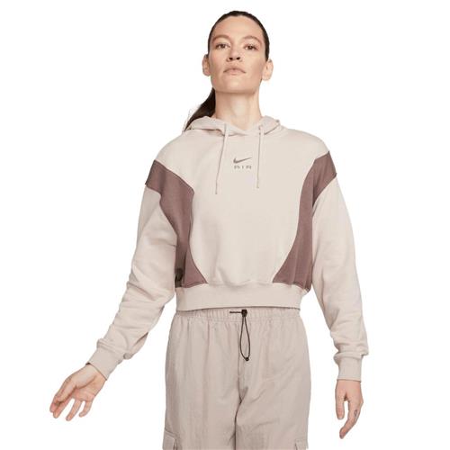 Se Nike Nike AIR Women's Oversized MOO Kvinde Fossil Stone/plum Eclipse/plum Hættetrøjer Str S - Bomuld hos Magasin ved Magasin