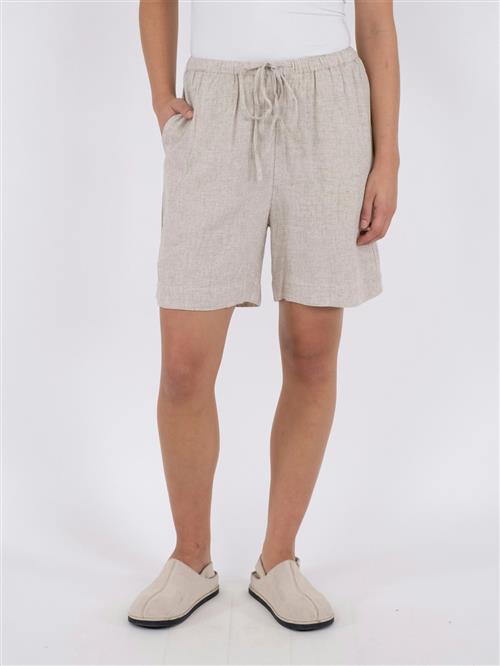 Se Neo Noir Santo Soft Linen Shorts Kvinde Natural Casual Shorts Str 42 - hos Magasin ved Magasin