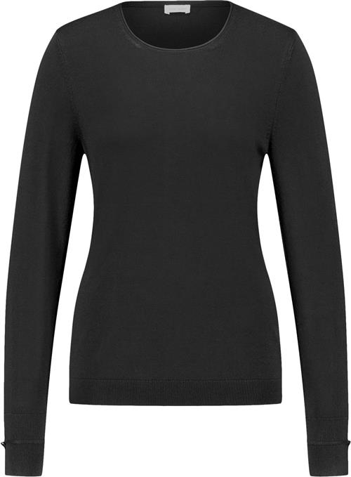 Gerry Weber Pullover 1/1 Sleeve Kvinde Black Sweaters Str 46 - hos Magasin