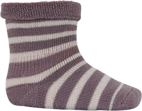 mpKids Elis Baby Socks Str 17/18 - Dark Purple Dove Strømper Uld hos Magasin