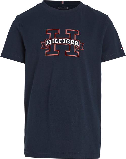 Tommy Hilfiger H Print Regular TEE SS Str 5 år / 110 cm - Desert Sky Kortærmede T-shirts hos Magasin