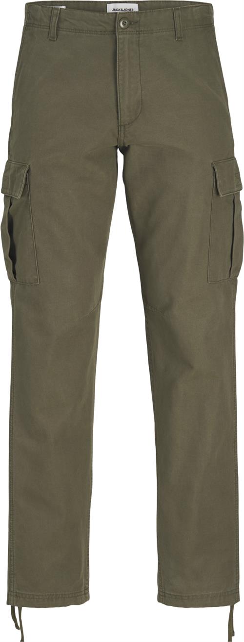 Se Jack & Jones Jpstkane Jjbarkley Cargo Pant Noos Mand Olive Night Cargo Bukser Relaxed Fit Str "33/""30" - hos Magasin ved Magasin