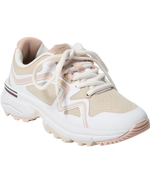 Se Tommy Hilfiger Womens Trail Runner Kvinde Neutral/gold Sneakers Str 39 - hos Magasin ved Magasin