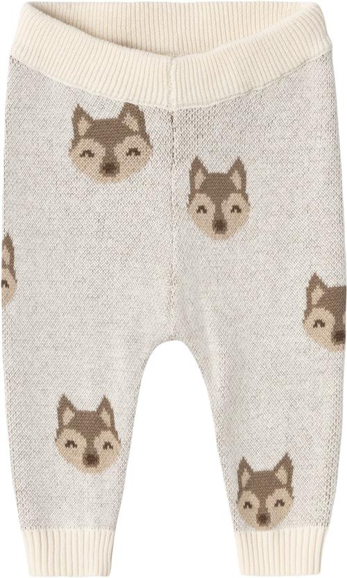 Lil' Atelier Nbmlamoe Knit Pant LIL Str 56 - Birch Bukser hos Magasin