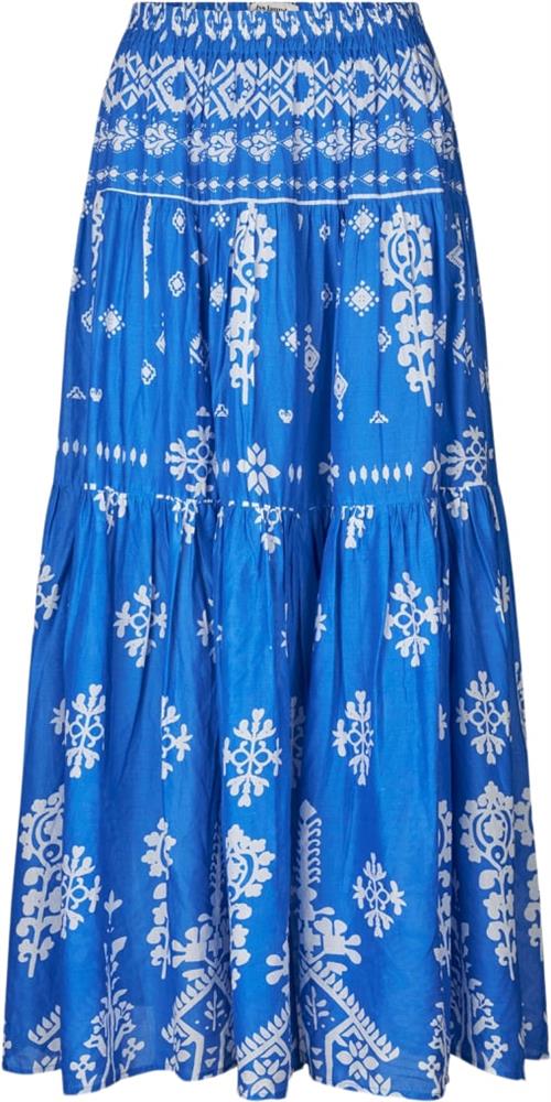 Lollys Laundry Sunsetll Maxi Skirt Kvinde Blue Maxi Nederdele Str S - hos Magasin