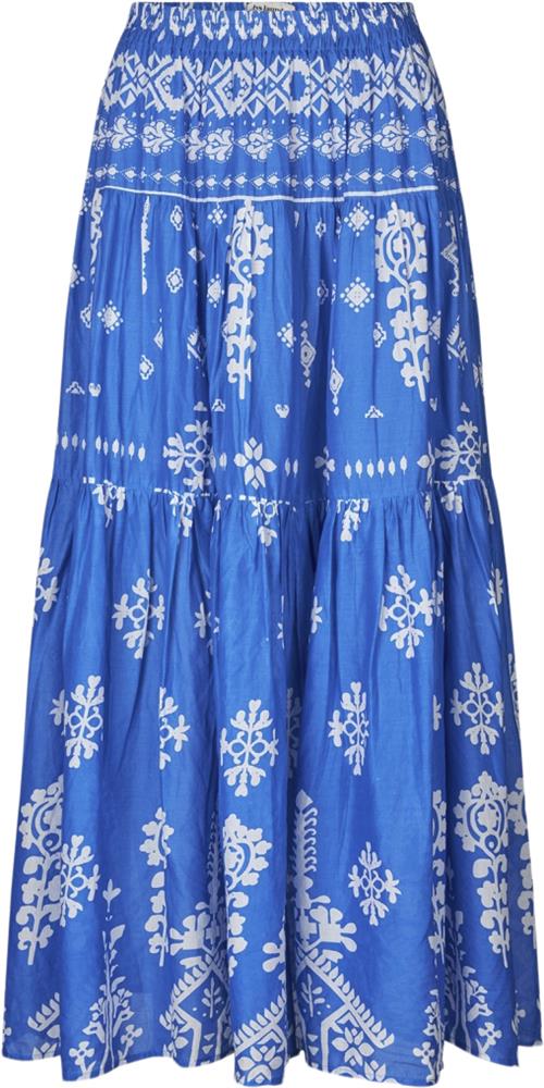 Lollys Laundry Sunsetll Maxi Skirt Kvinde Blue Maxi Nederdele Str XXL - hos Magasin