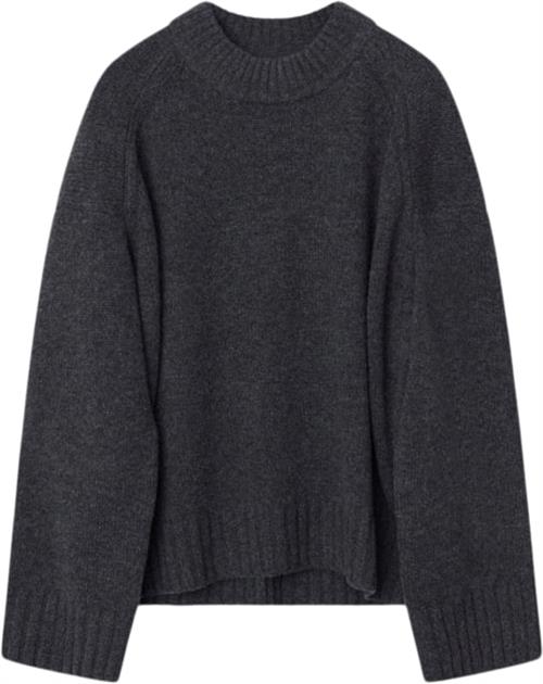 DAY Birger et Mikkelsen Glen Soft Lamb Kvinde Antracit Grey Melange Sweaters Str S - hos Magasin