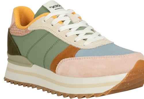 Se Woden Ronja Plateau Kvinde Algae Multi Sneakers Str 39 - Nylon hos Magasin ved Magasin