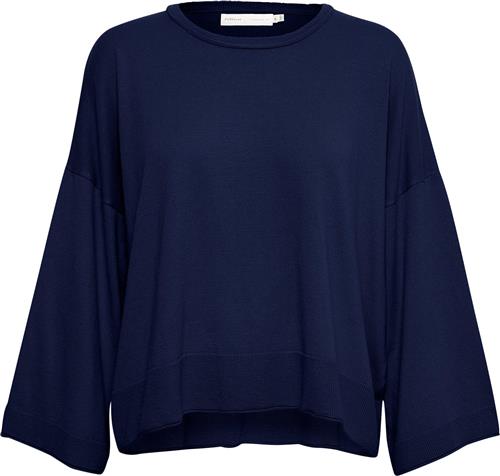 Se InWear Ilzeiw Pullover Kvinde Blå Sweaters Casual Fit Str L - hos Magasin ved Magasin