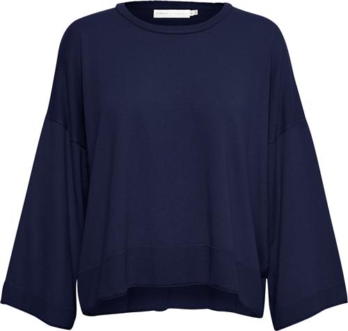 InWear Ilzeiw Pullover Kvinde Blå Sweaters Casual Fit Str M - hos Magasin