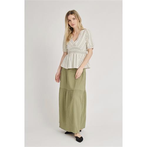 A-VIEW Gypsy Skirt Kvinde Army Maxi Nederdele Str 38 - hos Magasin