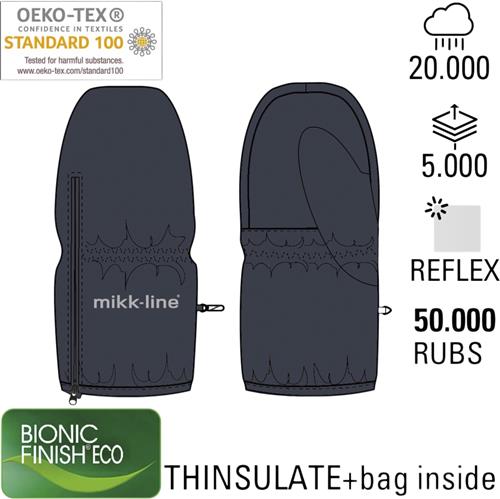 Se Mikk-Line Nylon Mittens 110/116Y - Vanter & Luffer hos Magasin ved Magasin