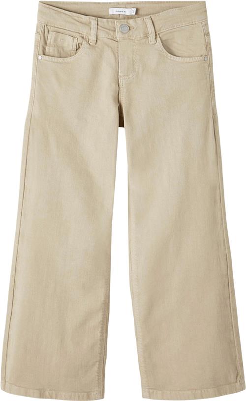 Name It Nkfrose Wide TWI Pant 1115tp Noos Str 158 - Safari Bukser hos Magasin