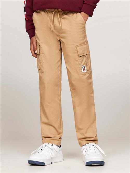 Se Tommy Hilfiger Cargo Pull ON Cotton Pants Str 6 - Classic Khaki Bukser hos Magasin ved Magasin