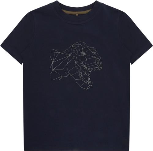 The New Tnlamaro S_S Tee Str 122-128 cm/7-8 år - Navy Blazer Kortærmede T-shirts Bomuld hos Magasin