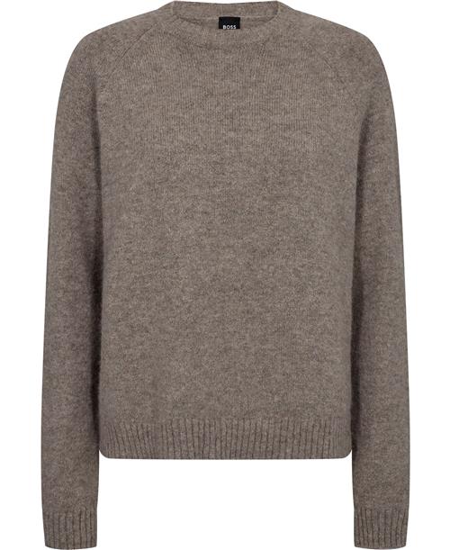 Se BOSS Febisan Kvinde Open Grey Sweaters Str XS - hos Magasin ved Magasin