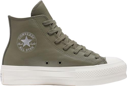 Converse All Star Lift Sneakers Kvinde Converse Utility/egret/silver Sneakers Str 4 - Læder hos Magasin