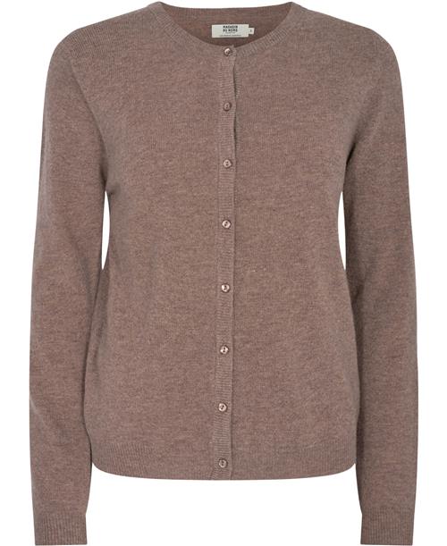 Se Magasin du Nord Collection Magasin Myrna 3 RWS Cardigan Lambswool Kvinde Beige Melange Cardigans Str S Uld ved Magasin