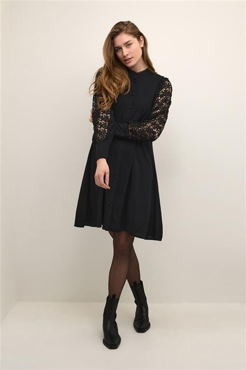 Culture Cubenton Dress Kvinde Black Midi Kjoler Str XXL - hos Magasin