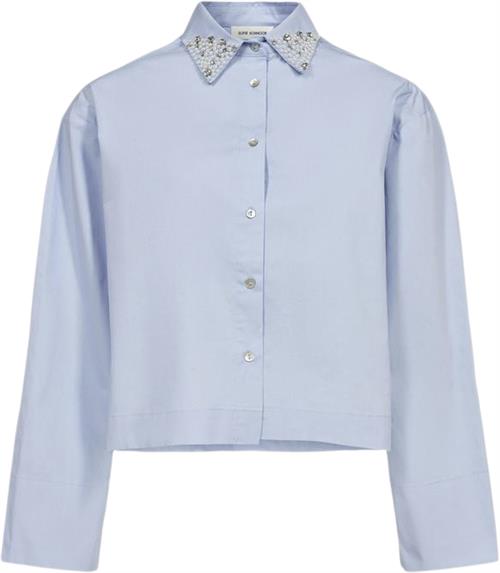 Se Sofie Schnoor Shirt Kvinde Ice Blue Langærmede Skjorter Str 38 - hos Magasin ved Magasin