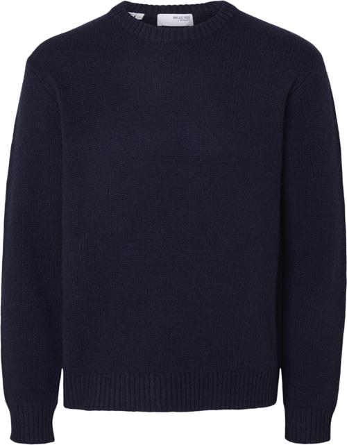 Selected Homme Slhcody LS Knit Relaxed Crew Neck N Mand Sky Captain Sweaters Str L - hos Magasin