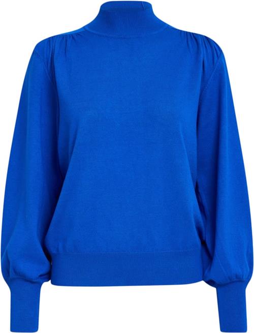 Minus Msilma Mock Neck Pullover Kvinde Olympian Blue Sweaters Str S - hos Magasin