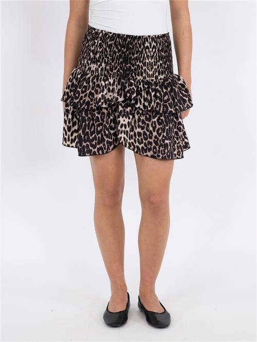 Neo Noir Carin R Leo Skirt Kvinde Leopard Korte Nederdele Str 34 - hos Magasin