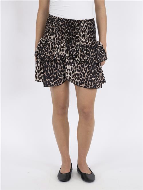 Neo Noir Carin R Leo Skirt Kvinde Leopard Korte Nederdele Str 44 - hos Magasin