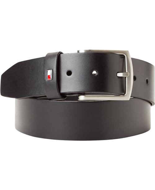 Se Tommy Hilfiger New Denton Belt Basic 85cm - Bælter Læder hos Magasin ved Magasin